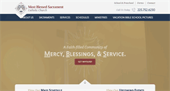 Desktop Screenshot of mbsparish.org